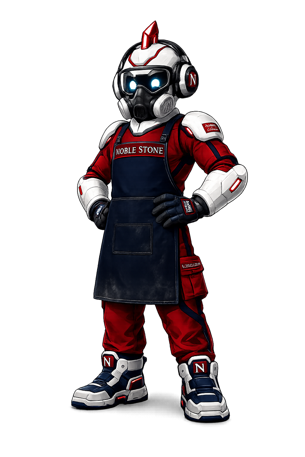 NobleStone fabricator wearing personal protective equipment